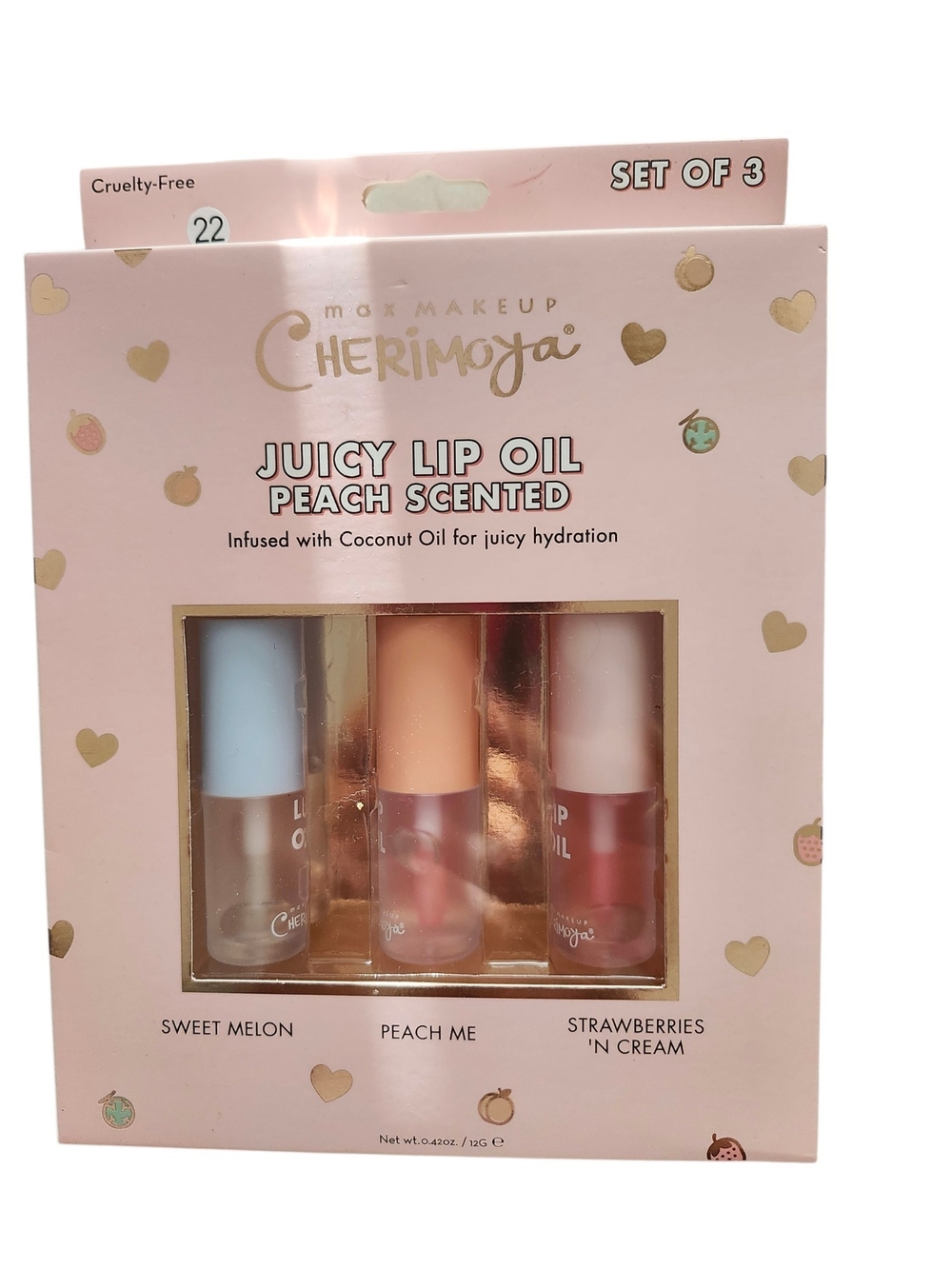 Juicy Lip Oil Set - Peach Scented (Set of 3) NEW